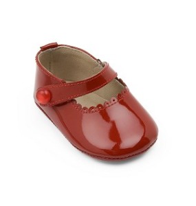 Elephantito Baby Girls Red Patent Mary Jane Shoes