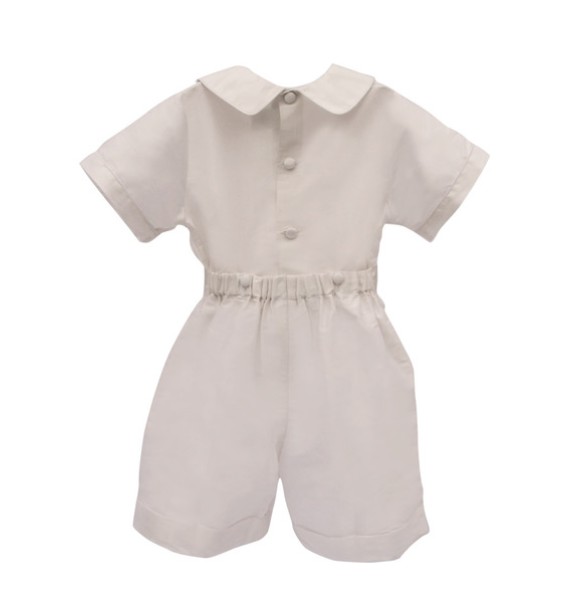 Isabel Garreton Boys White Silk Ring Bearer Outfit