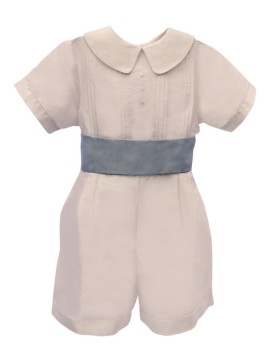 Isabel Garreton Boys White Silk Ring Bearer Outfit