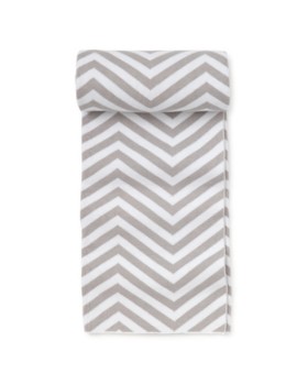 Kissy Kissy Taupe / White Chevron Blanket